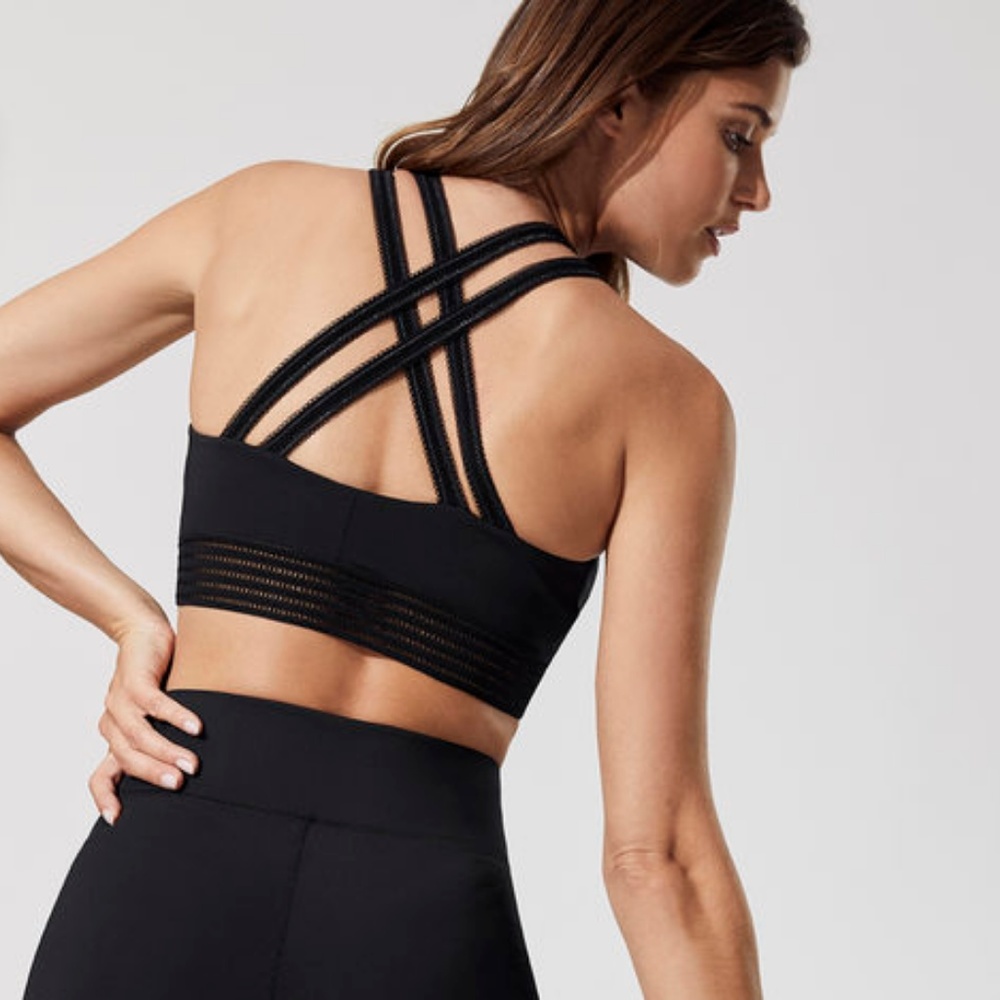 CARBON38 Eyelet High Neck Bra